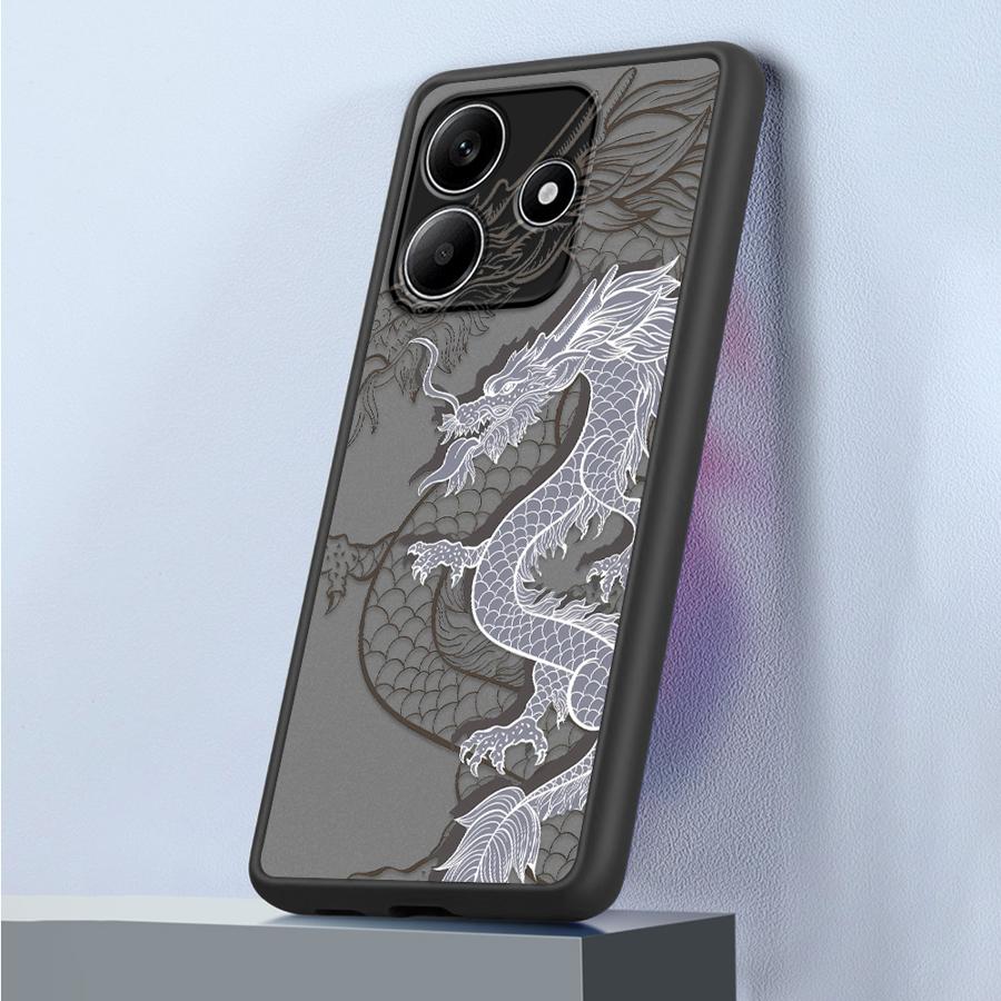 Case for Xiaomi Redmi Note 14 14C 13 Pro Plus 10 13C 12 11 9S A4 Funda Back Phone Cover East Dragon
