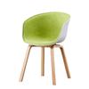Chair Nordic Plastic Chair Solid Wood Back Coffee  Modern Minimalist Restaurant Leisure Chair Desk Designer