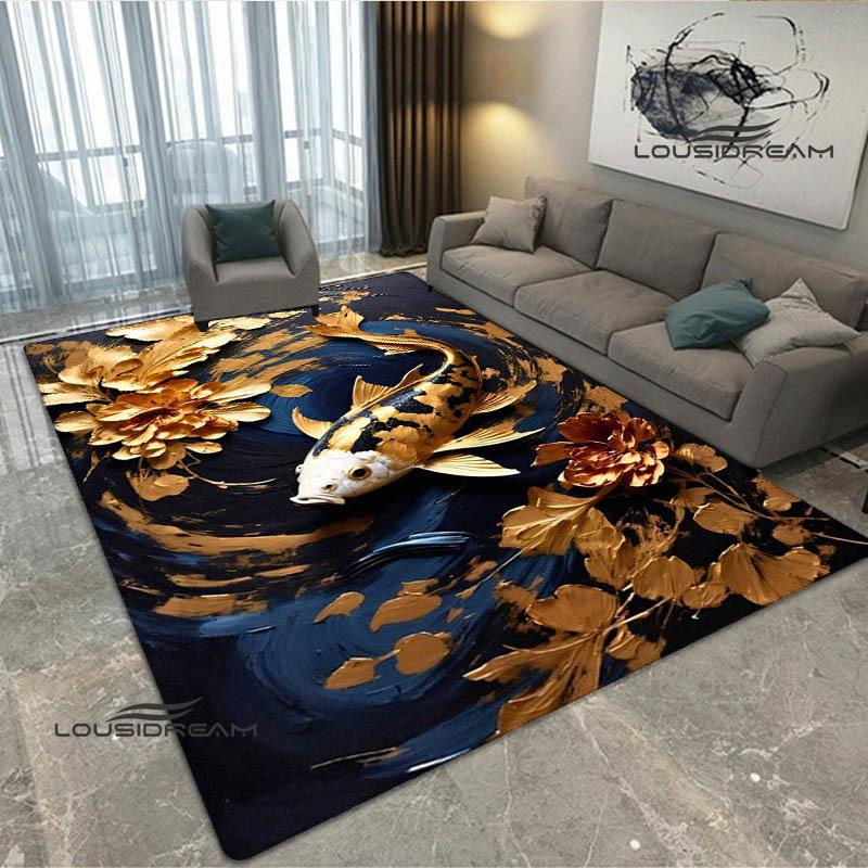 3D fish Cute printed carpet Non -slip carpet Yoga mat door mat photography props kitchen mat area rug birthday gift