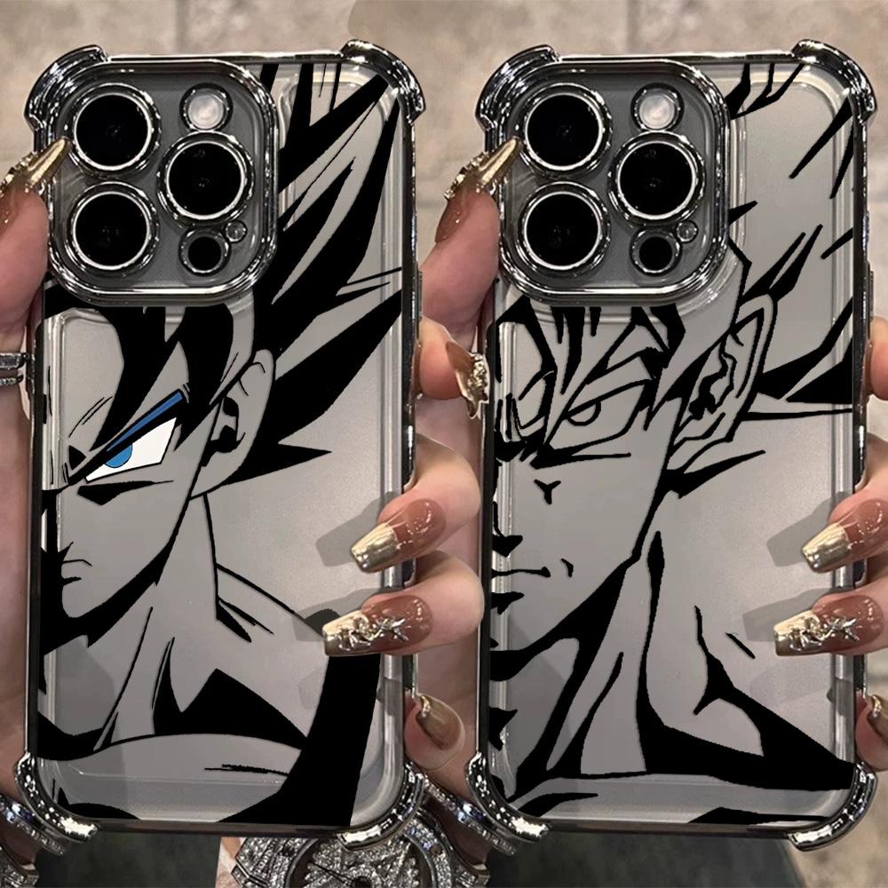 Black Anime Sons Gokus Hot Plating Phone Case For IPhone 17 17e 16e 16 15 14 13 12 11 Pro Max X XR XSMax 8 Mini Air Plus Airabag