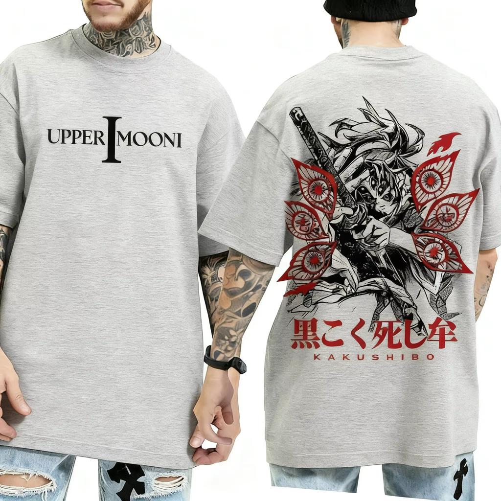 2026 New Ghost Hunter Blade Anime Black Death Morio Printed Mens TShirt Summer Versatile Fashion Harajuku Style Large Size