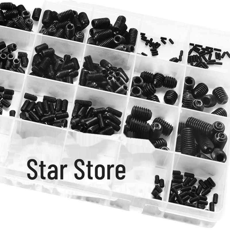 High-Strength 12.9 Grade Hex Socket Headless Machine Screw Set