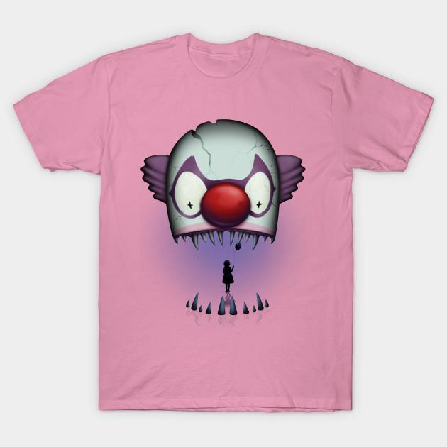 T Shirt Women The Bite Of Clown Harajuku Print Kawaii Tshirt Summer Short Sleeve Female T-Shirt Top Tee