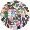 60Pcs Mandala Flowers Yoga Cartoon Graffiti Stickers Decals Decoration Diy Skateboard Notebook Phone Laptop Cute Sticker