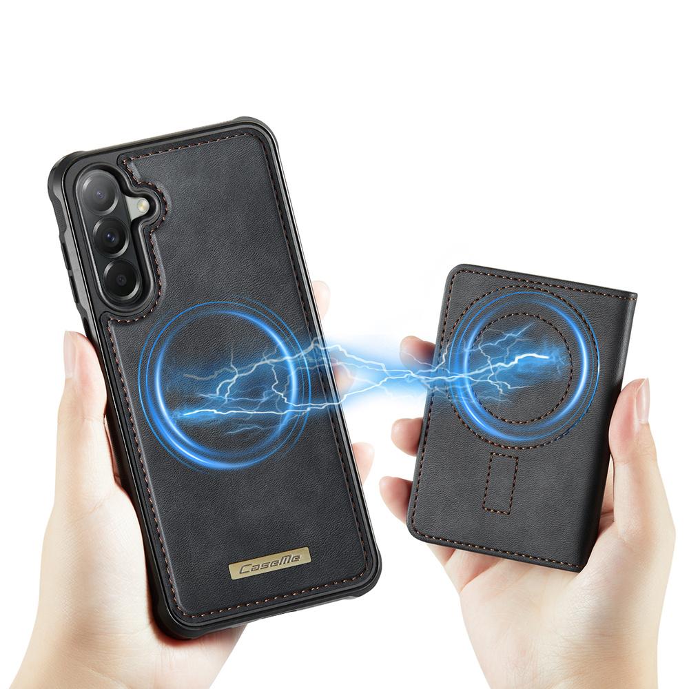 CASEME Case for Samsung Galaxy A57 5G, RFID Leather Case, with Detachable Wallet, Black