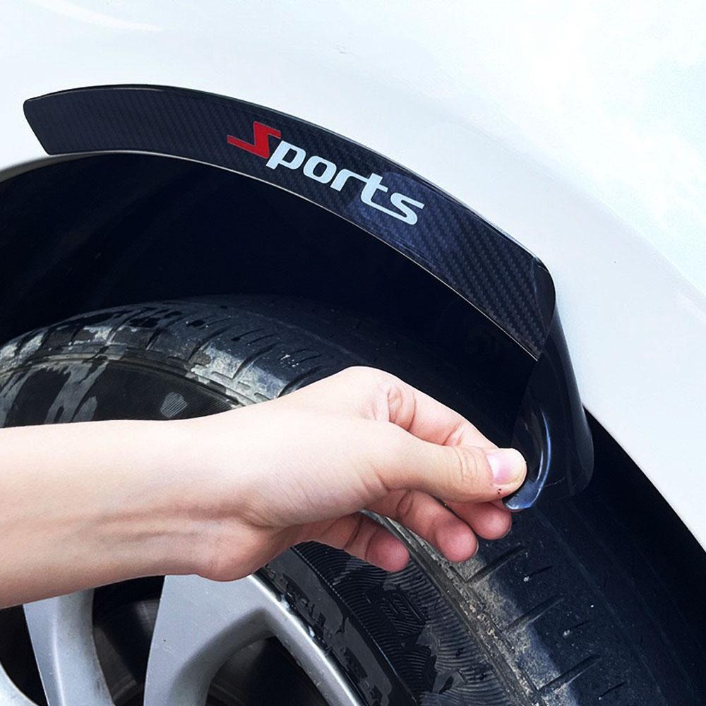 4x Car Wheel Eyebrow Anti-collision Sticker Decorative Decal Car Anti-scratch Protector Strips Auto Eyebrow Strips Stickers