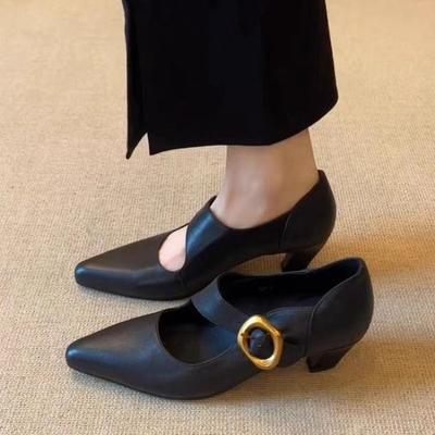 Eleganti Scarpe da Donna con Tacco Alto Punta Affusolata Sandali con Tacco di Design Autunno 2025 Décolleté alla Moda Scarpe da Festa Nuovi Vestiti Mujer Zapatos