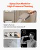 Shower Faucet Set, 305 mm Ceiling Mount Rainfall Shower System with 152 mm Wall Mount Head and 4 in 1 Handheld Spray, Rotatable 3-Function Dual Rain