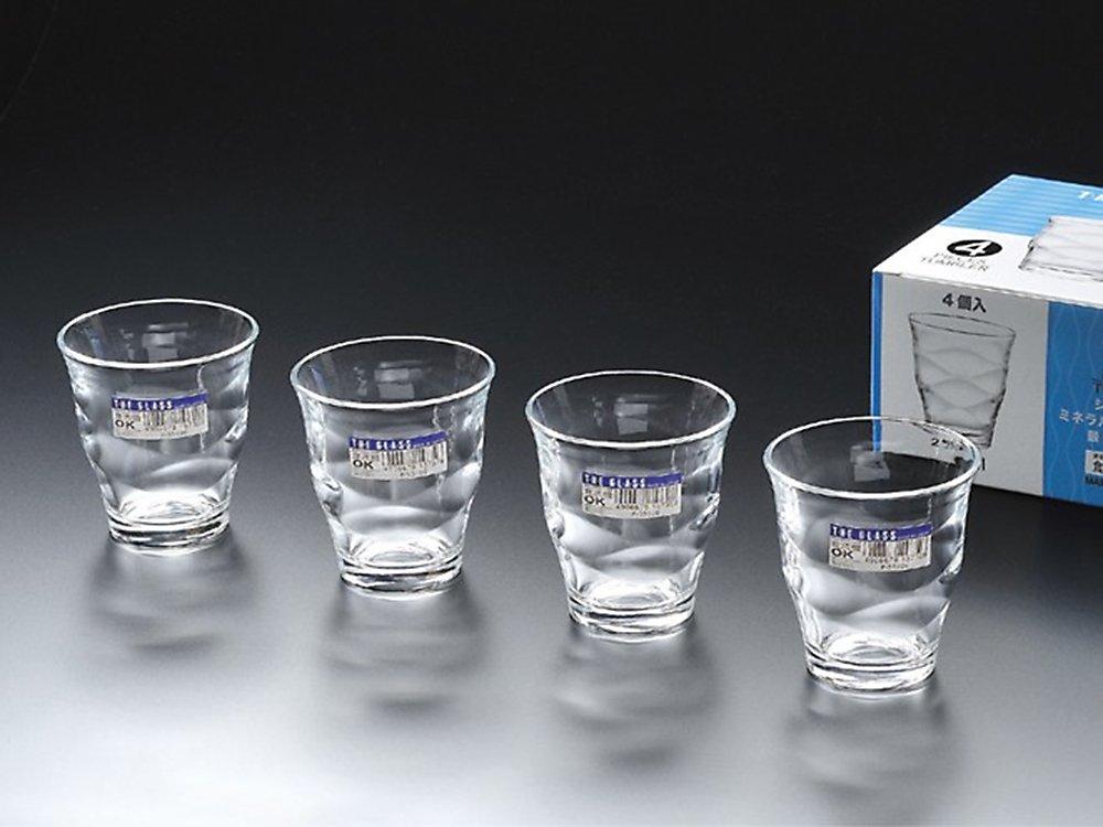 Toyo Sasaki Glass Tumbler The Glass 225ml Made In Japan Dishwasher Safe Set of 4 MZP-59106-4