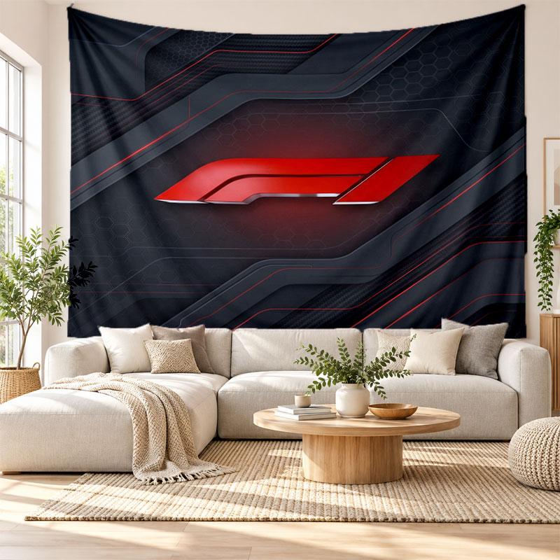 F1 Wandteppich, Weiches Stoff Wandbehang, Dekorative Kulisse Für Schlafzimmer Heim Wandkunst