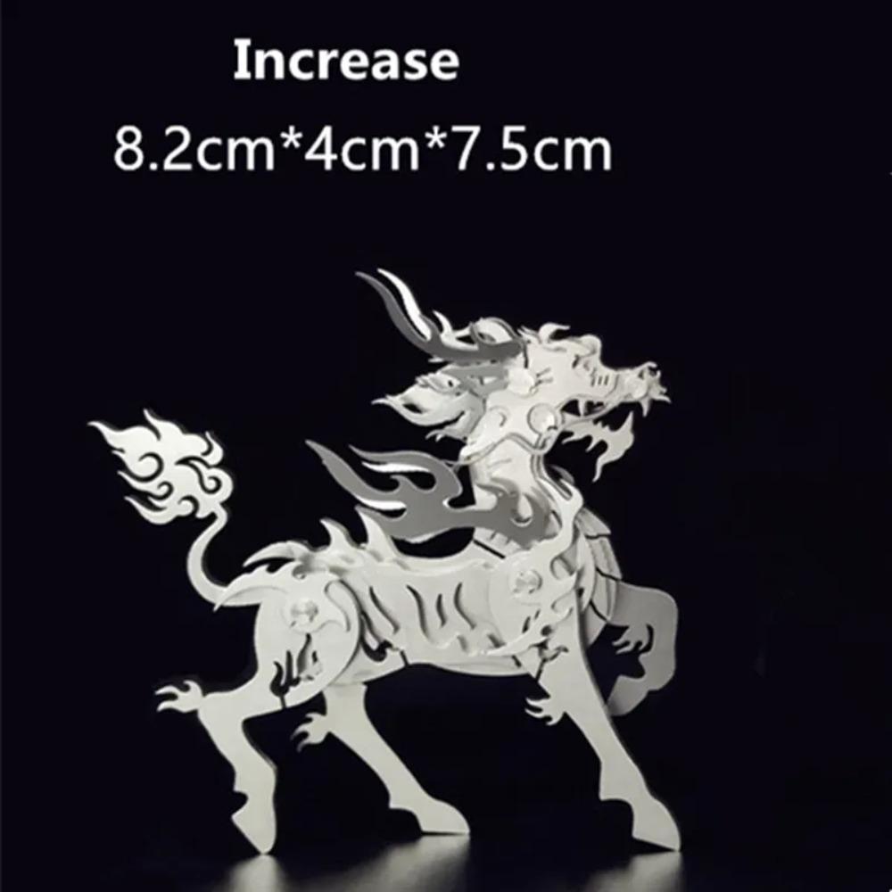 Microworld 3D Metal Animal Puzzle Games Steel Warcraft DIY Kits Detachable Jigsaw Birthday Gifts Toys For Home Decorative