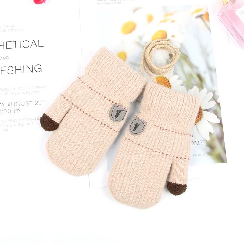 Baby Gloves for Autumn and Winter, Thickened and Fleece-Lined for Warmth, Suitable for Toddlers, Boys and Girls, Cute Dinosaur Design, Mittens