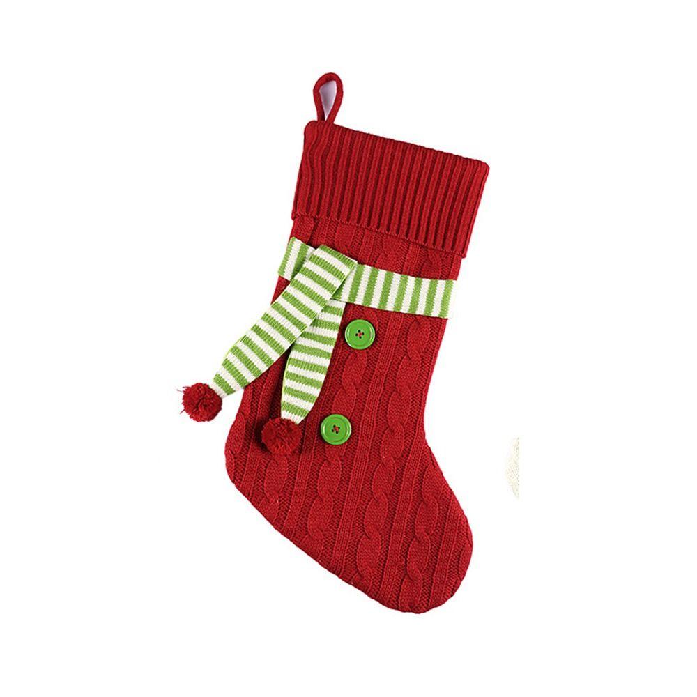 

Cartoon Christmas Hanging Socks Exquisite Christmas Tree Ornaments New Year Xmas Decor Gift красный
