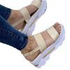 Summer women's shoes wide-sided one-word buckle with British style platform women's sandals women