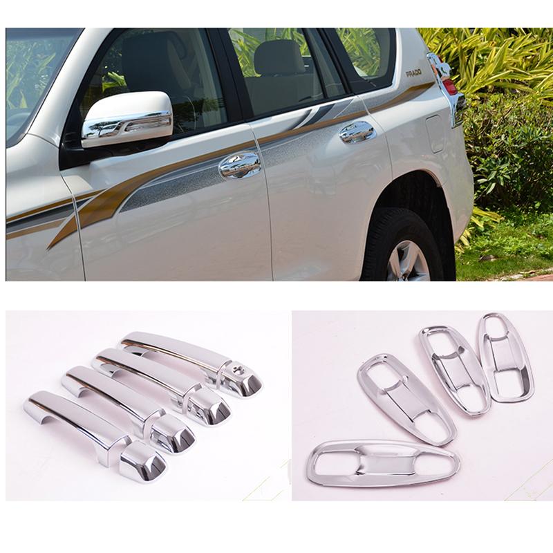 

Подходит для Land Cruiser для Prado 150 LC150 FJ150 Хромированные крышки дверных ручек Аксессуары Наклейки Стиль автомобиля 2010 2012 2014