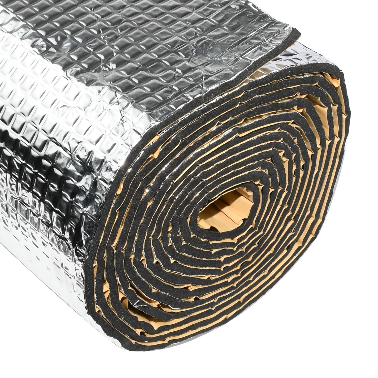 

Seiyishi Car Insulation Aluminum Silver 500cm x 5mm Soundproofing Heat Soundproofing Material for Car and Roofs Mat, Foil, Tone, 50cm, Thick, Mat,