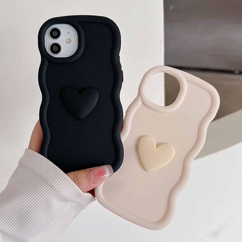 

3D Love Heart Candy Wavy силиконовый чехол для Samsung Galaxy S24 FE S23 S24 Ultra A54 A34 A14 A24 A15 A25 A35 A55 5g A05s мягкий чехол For Samsung S24 розы красного