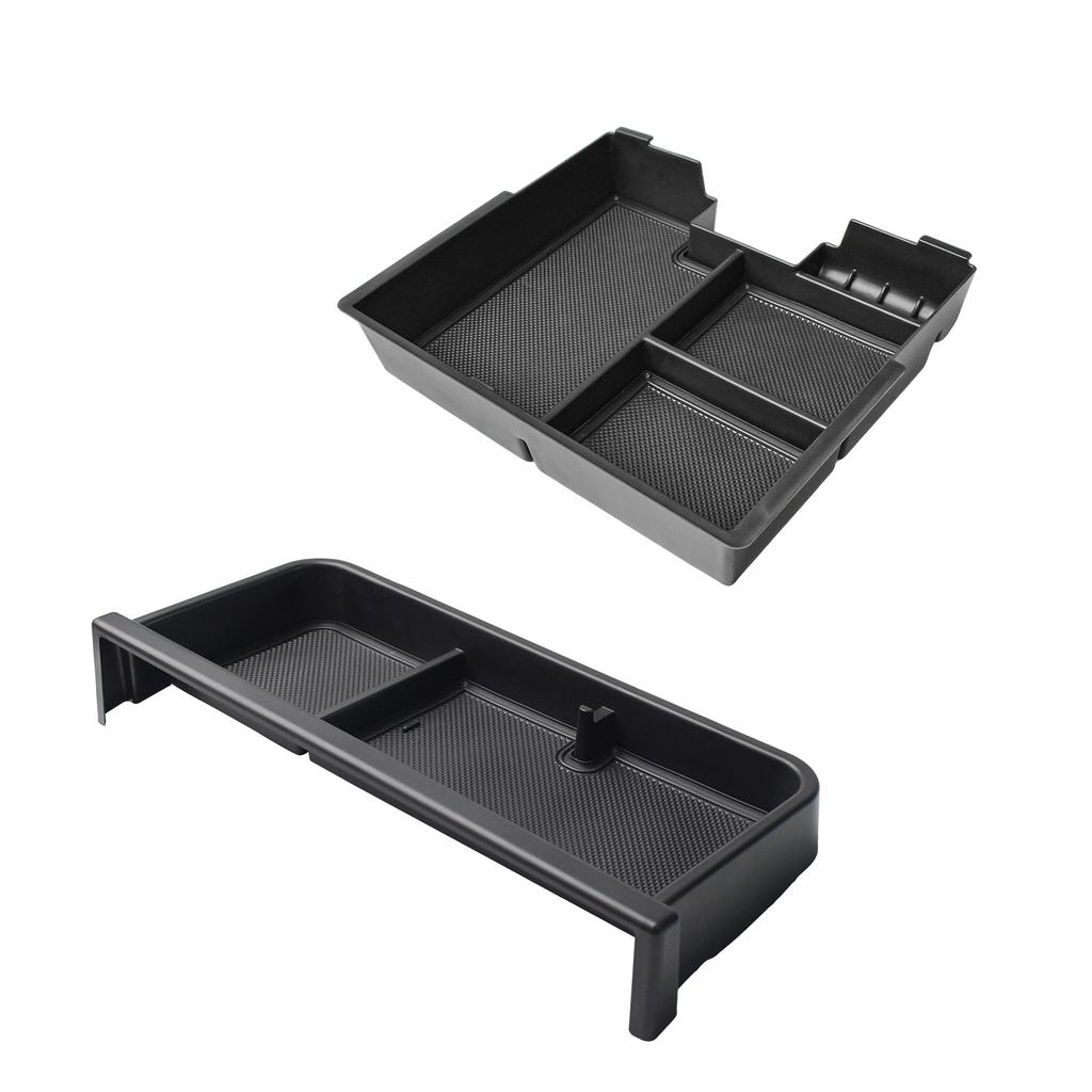 Sixthsmoy For GMC Hummer EV 2025-2025 Center Console Organizer Behind Screen Dashboard Tray Storage Armrest Box Car Accessories