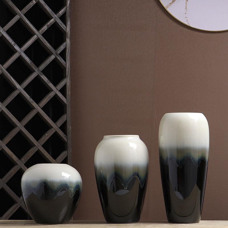 Ceramic Small Flower Vase for Living Room & Dining Table - Creative Hydroponic Floral Decoration.