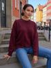 009 Women's Knitted Sweater: European & American Autumn/Winter, Round Neck, Loose Fit, Cross-border, New Arrival