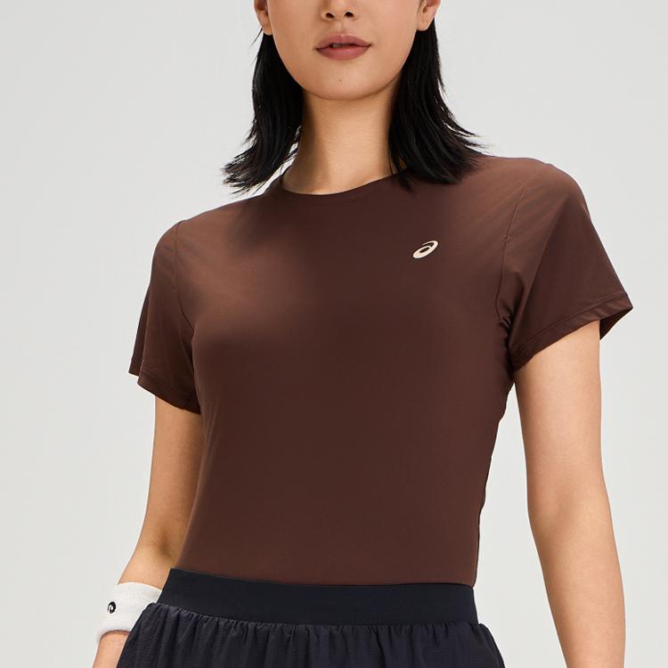 New Asics SS25 Regular T Shirt Women's Coffee 2012D253-200
