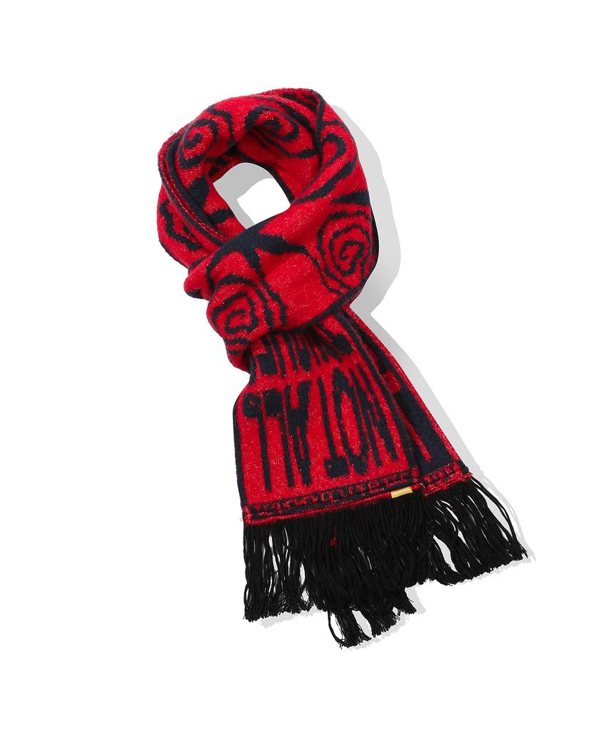 MAINBOOTH Touchless Tassel Muffler(Red)