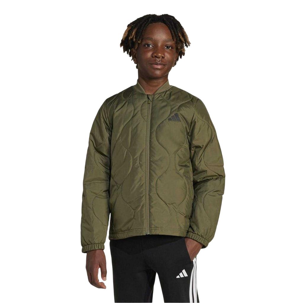 Adidas Childrens/Kids Textured Mock Neck Puffer Jacket