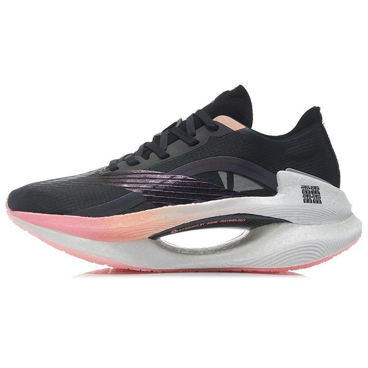 New LiNing Absolute Phantom 1.0 Cushioning Breathable Abrasion Resistant Slip Resistant Low Top Running Shoes Women's Black ARHQ262-7