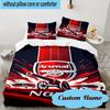 3PCS Custom Name Arse-nal Football Crest Bedding Set, Including 1pc Duvet Cover And 2pcs Pillowcases, Suitable for Dorms and Bedrooms Gift