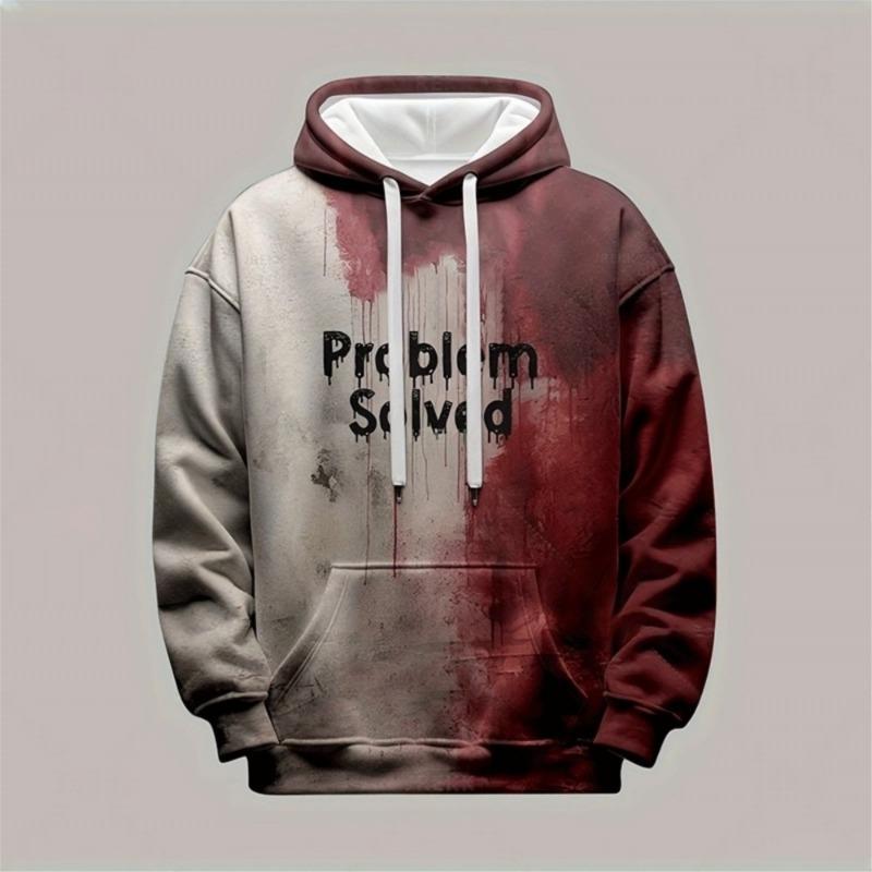 Spring And Autumn Fashion Men's Hoodie Bloody Horror 3D Print Hoodies Street Casual Boy Sweatshirt Men's Oversized Top Clothing