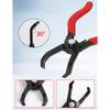 Professional Automotive Push Pin Tool for Retainer and Anchor Removal Heavy Duty 30 Degree Push Pin Remover Tool Pliers