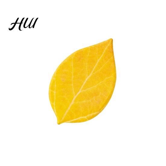 Creative Memo Pads Leaf-Shaped Sticky Notepads Removable Paper Sticker Durable Anti-Forgetting Reminder Note for Home Wall Photo DIY Decoration