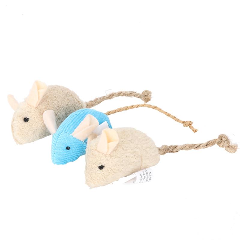 New! Colorful Plush Mouse Scratch-resistant Catnip Play Chase Exercise Toys Pet Supplies For Indoor Cat