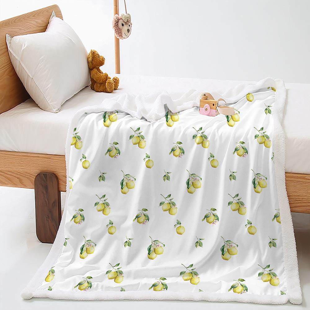 Blanket Fruit Vegetable Blanket Lamb Fleece Crystal Fleece Blanket Blanket Universal