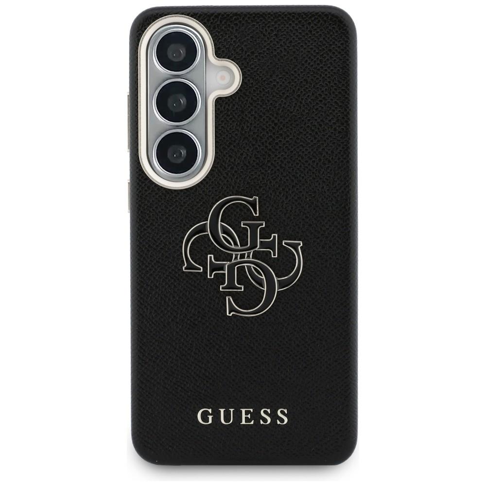 Guess Grained Big 4G Metal Logo case for Samsung Galaxy S26+ black