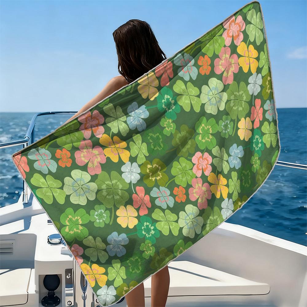 Cherry JesusBeach Towel Ultra-fine Fiber Quick Drying Absorbent Beach Swimming Vacationvacation Essentials Gifts