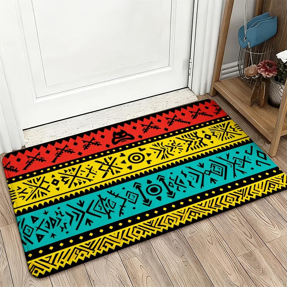 Boho Stammen Geometrisch Deurmat Vloermat Entreekleed voor Huisdecoratie Zuidwestelijk Kleurrijk Gebruikskleed Duurzaam Afneembaar Welkom 40x60cm16x24in