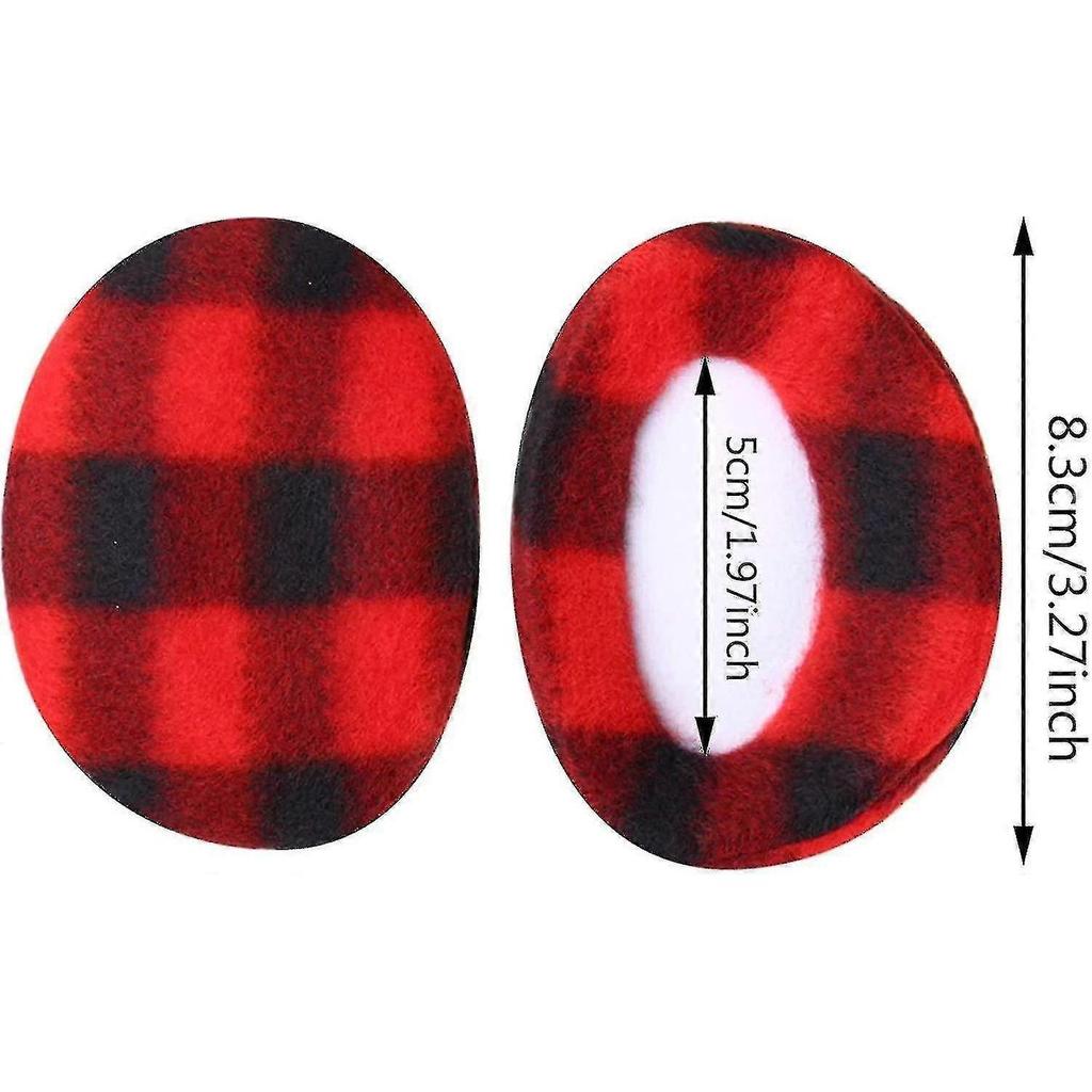 6 Pairs Earmuffs Bandless Fleece Ear Warmers Winter Ear Covers Unisex, 6 Colors - PJ