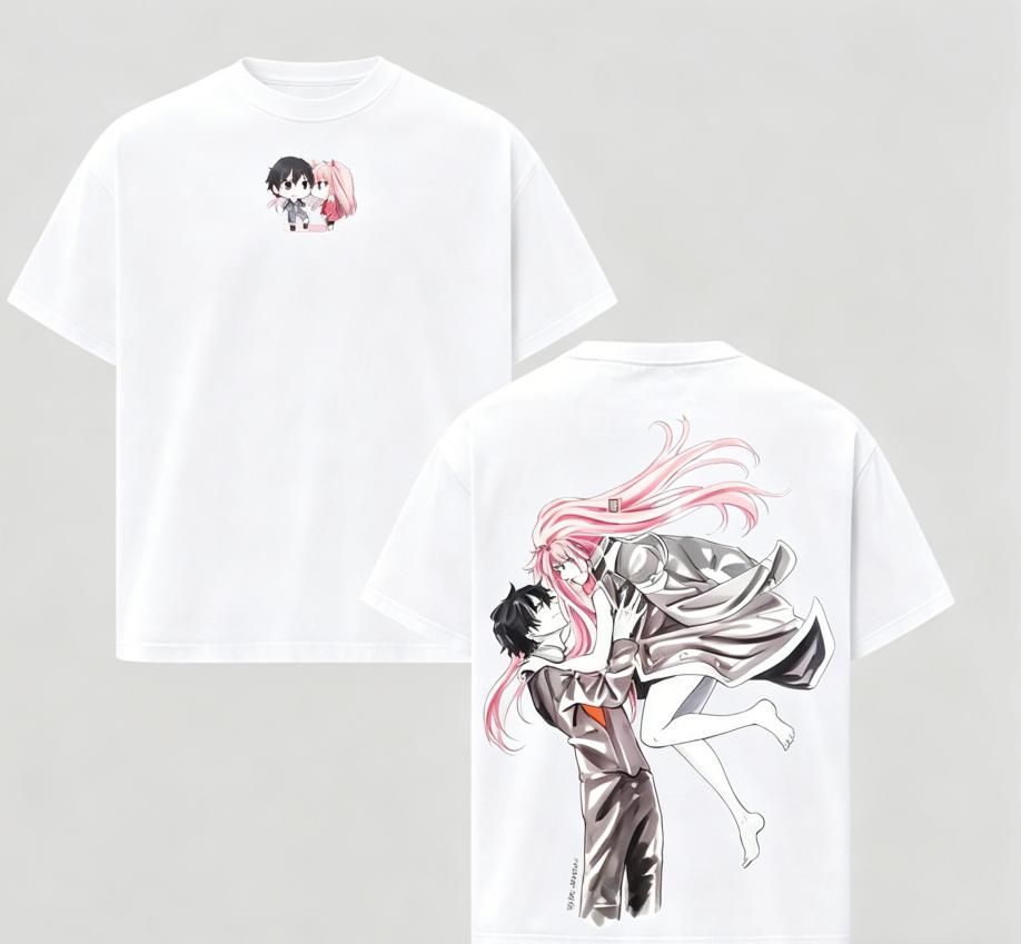 Darling in the Franxx Zero Anime Lover T shirt Year round clothing personality Clothes Plus Size Unisex New Model Couples high quality soft