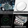 Luxury Business Men's Watch Stainless Steel Chronograph Date Sport Quartz Man Clock Waterproof Luminous Military Watches For Men