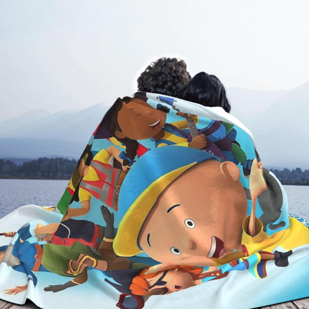 Caillou, Caillou Und Hund Decken Weiche Warme Flanell Überwurfdecke Plüsch für Bett Wohnzimmer Picknick Reisen Zuhause Sofa