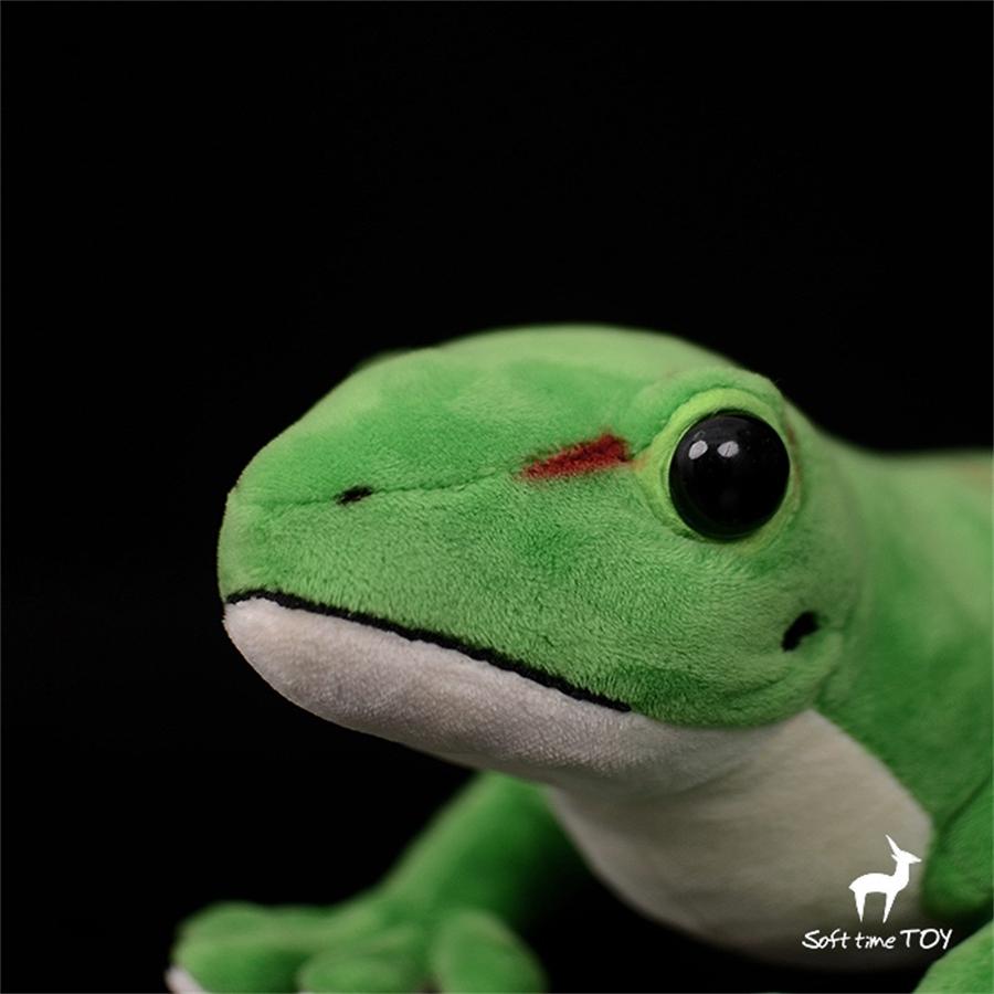 Giant Day Gecko High Fidelity Anime Cute House Lizard Plushie Phelsuma Plush Toys Lifelike Animals Simulation Stuffed Doll Toy