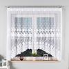 Kasjana - Ready-made Jacquard Curtain with Bottom Trim - 320X160 - White