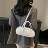 New niche high-end sense simple solid color personality versatile fashion portable messenger women's bag