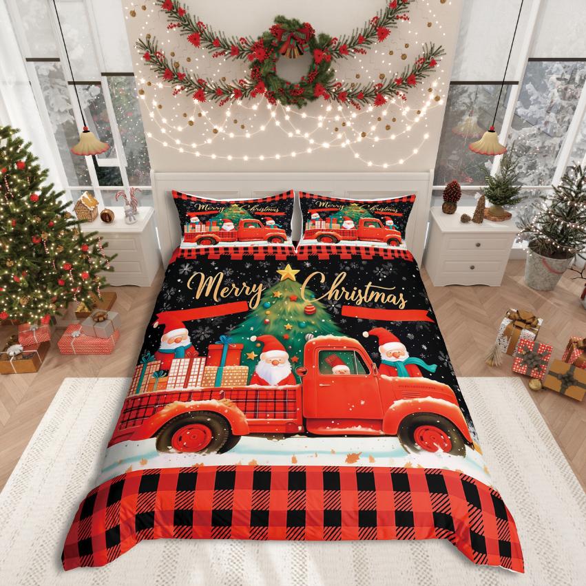 Comforter Homewish Merry Christmas Festival Xmas For Girls Bedding Sethappy New Year Decor