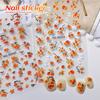Autumn 3D Maple Leaf & Persimmon Nail Art Stickers