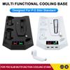 3 Mode Cooling Fan for PS5 Vertical Stand 2 Controller Charging Dock for PS5 Slim Disc Digital Edition