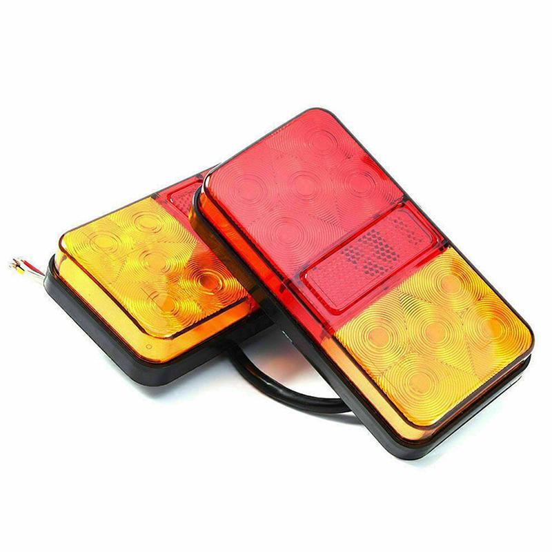 Car Led Tail Turn Signal Ultra Bright 12/24V Brake Reverse Lamp For Pickup Truck Trailor Rear Lamp Waterproof