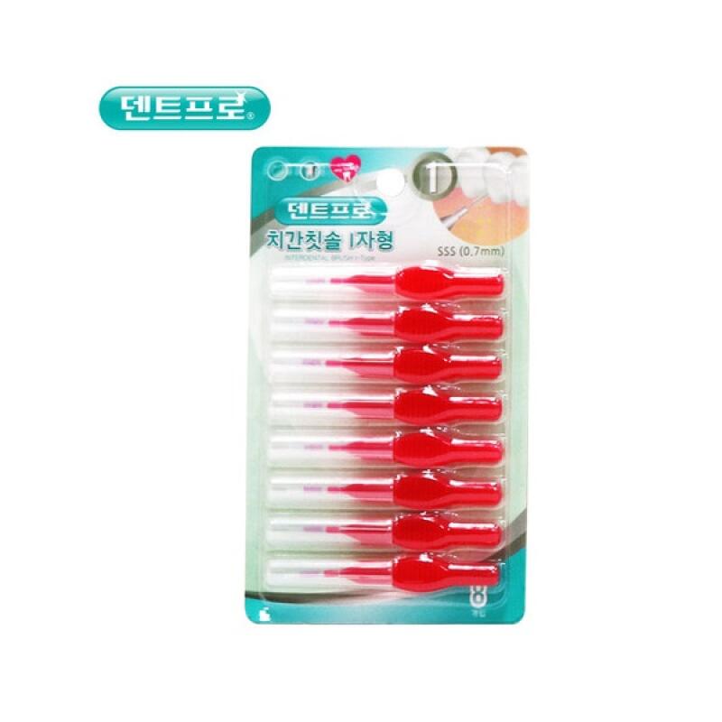 I-shaped Interdental Brush, 8 Pieces, Bad Breath Removal 1474