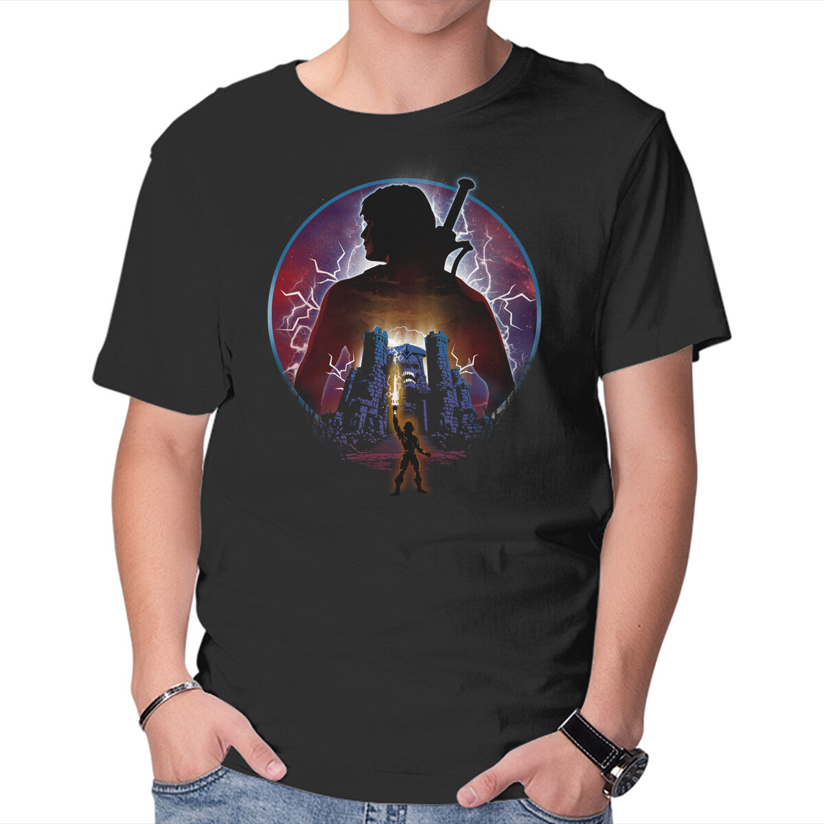 Unisex Crew Neck T-Shirt I Have The Power Graphic Short Sleeve Casual Tee L